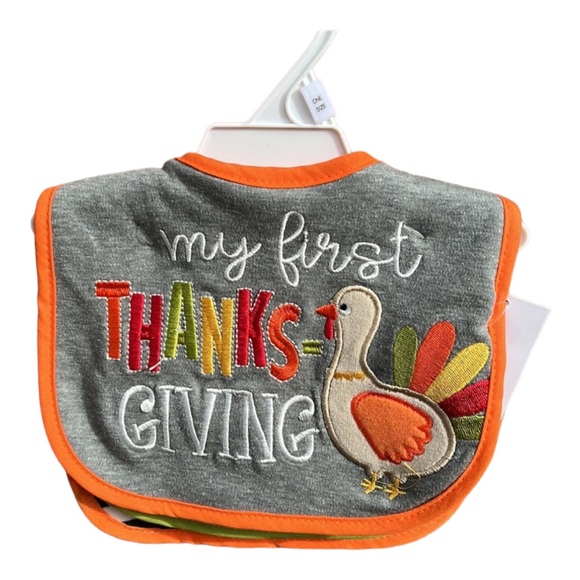 My First Thanksgiving 3-Pack Bibs NWT - Picture 2 of 5